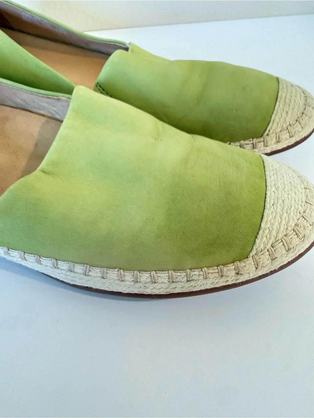 Dansko Lesley Green Nubuck Espadrille Flats Women’s EU 42 Comfort Slip-On